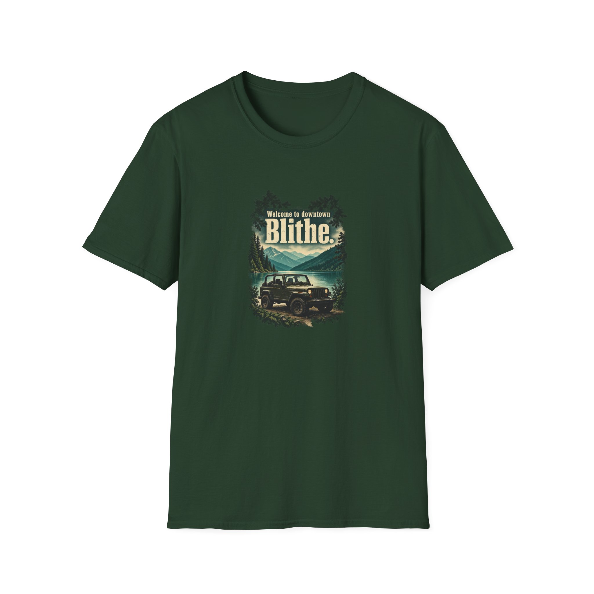 Mockup of Blithe Scenic T-Shirt
