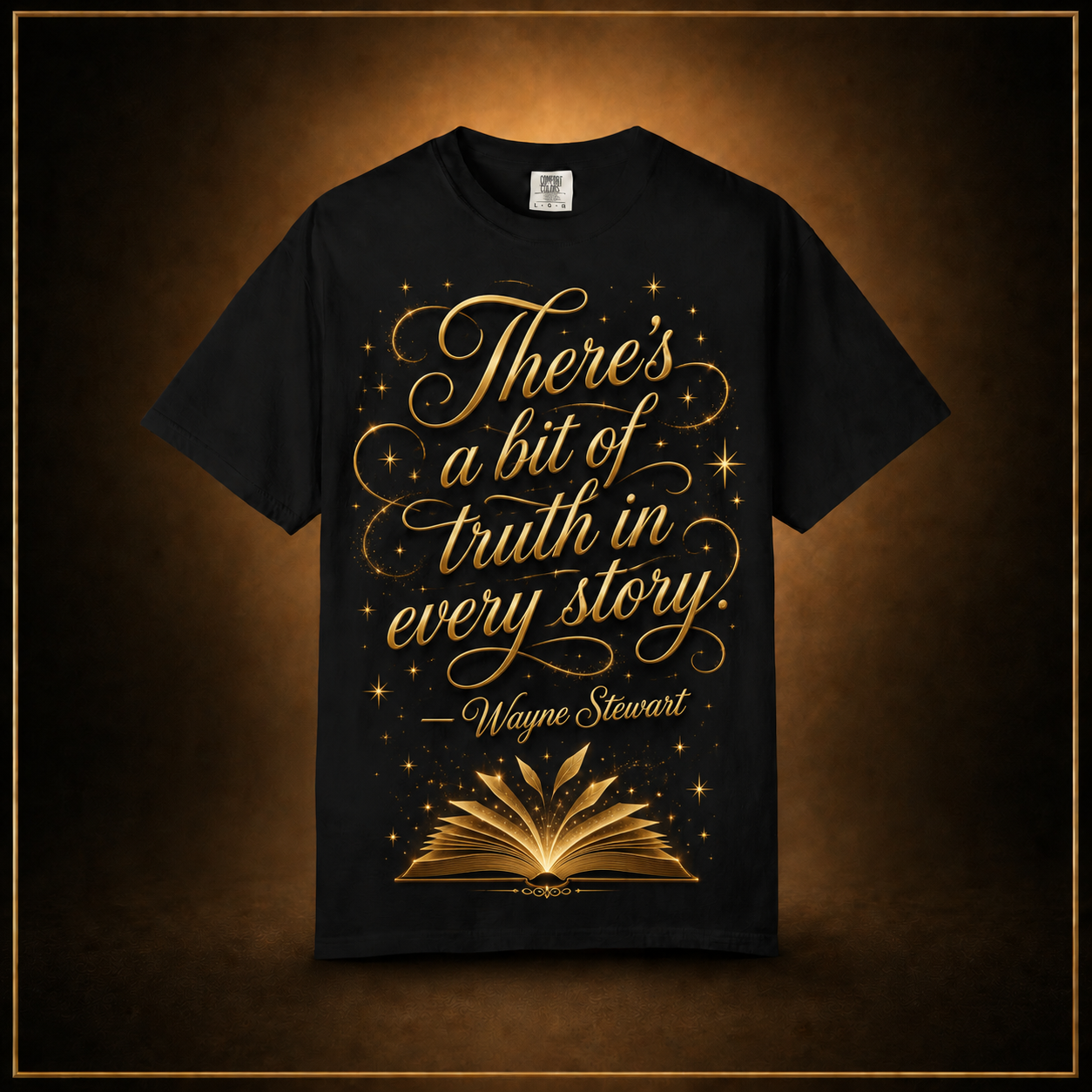 Mockup of Wayne Stewart Branded T-Shirt